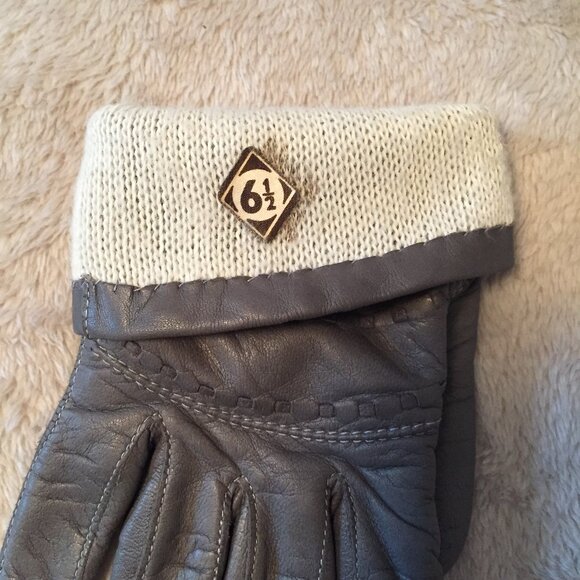 Genuine Leather gloves sz 6.5 - Picture 6 of 9